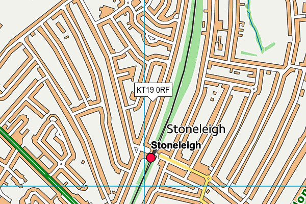 KT19 0RF map - OS VectorMap District (Ordnance Survey) KT19 0RF map - OS VectorMap District (Ordnance Survey)