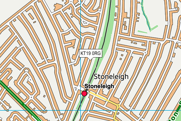 KT19 0RG map - OS VectorMap District (Ordnance Survey) KT19 0RG map - OS VectorMap District (Ordnance Survey)