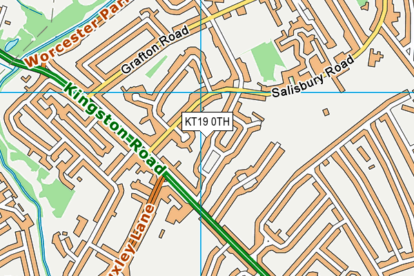 KT19 0TH map - OS VectorMap District (Ordnance Survey) KT19 0TH map - OS VectorMap District (Ordnance Survey)
