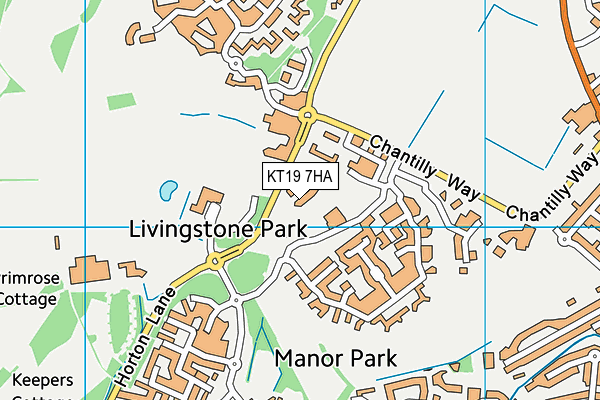 KT19 7HA map - OS VectorMap District (Ordnance Survey) KT19 7HA map - OS VectorMap District (Ordnance Survey)