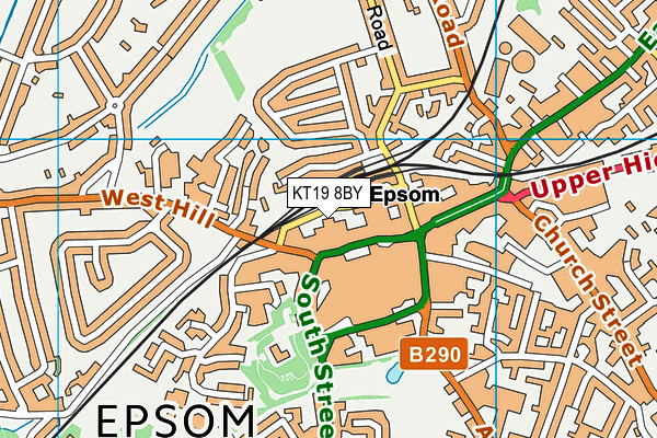 KT19 8BY map - OS VectorMap District (Ordnance Survey) KT19 8BY map - OS VectorMap District (Ordnance Survey)