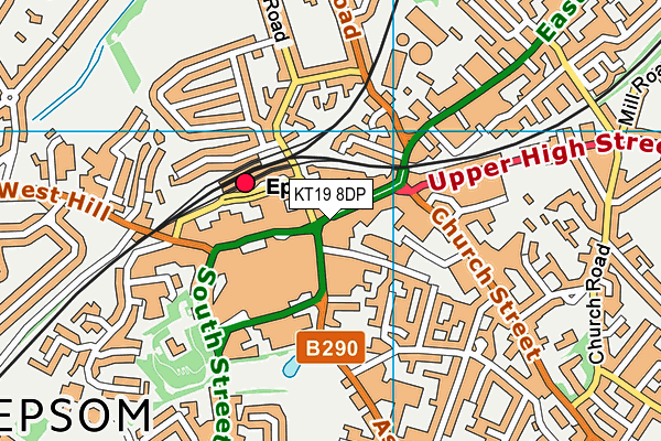 KT19 8DP map - OS VectorMap District (Ordnance Survey) KT19 8DP map - OS VectorMap District (Ordnance Survey)