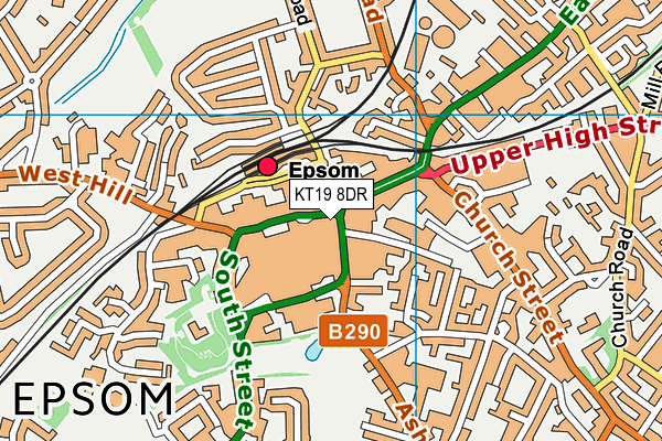 KT19 8DR map - OS VectorMap District (Ordnance Survey) KT19 8DR map - OS VectorMap District (Ordnance Survey)