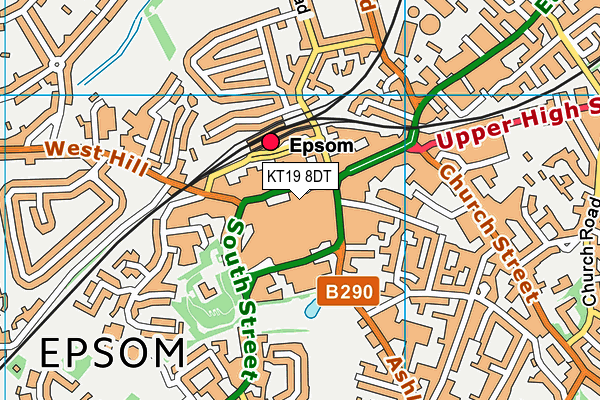 KT19 8DT map - OS VectorMap District (Ordnance Survey) KT19 8DT map - OS VectorMap District (Ordnance Survey)
