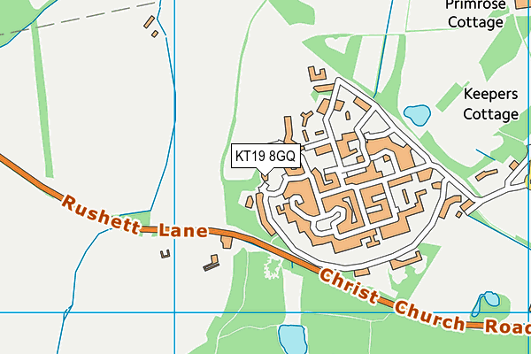 KT19 8GQ map - OS VectorMap District (Ordnance Survey) KT19 8GQ map - OS VectorMap District (Ordnance Survey)