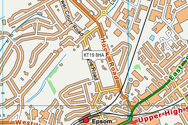 KT19 8HA map - OS VectorMap District (Ordnance Survey) KT19 8HA map - OS VectorMap District (Ordnance Survey)