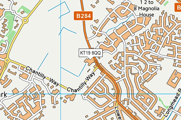 KT19 8QQ map - OS VectorMap District (Ordnance Survey) KT19 8QQ map - OS VectorMap District (Ordnance Survey)