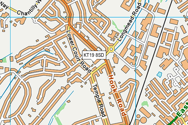KT19 8SD map - OS VectorMap District (Ordnance Survey) KT19 8SD map - OS VectorMap District (Ordnance Survey)