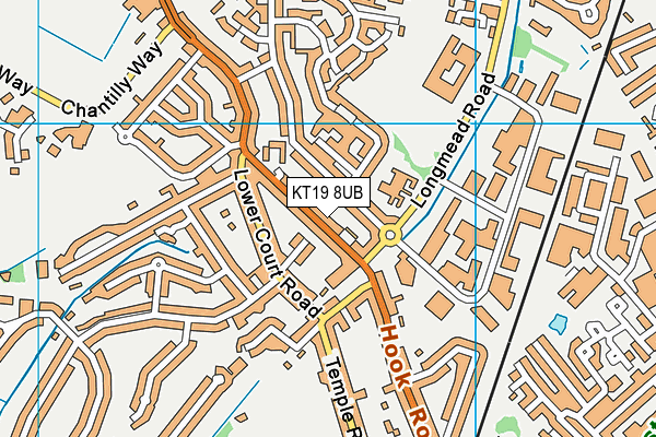 KT19 8UB map - OS VectorMap District (Ordnance Survey) KT19 8UB map - OS VectorMap District (Ordnance Survey)