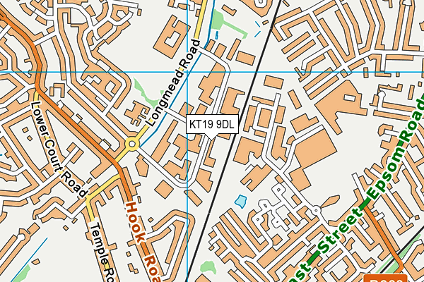 KT19 9DL map - OS VectorMap District (Ordnance Survey) KT19 9DL map - OS VectorMap District (Ordnance Survey)