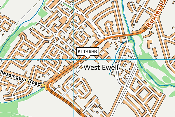 KT19 9HB map - OS VectorMap District (Ordnance Survey) KT19 9HB map - OS VectorMap District (Ordnance Survey)