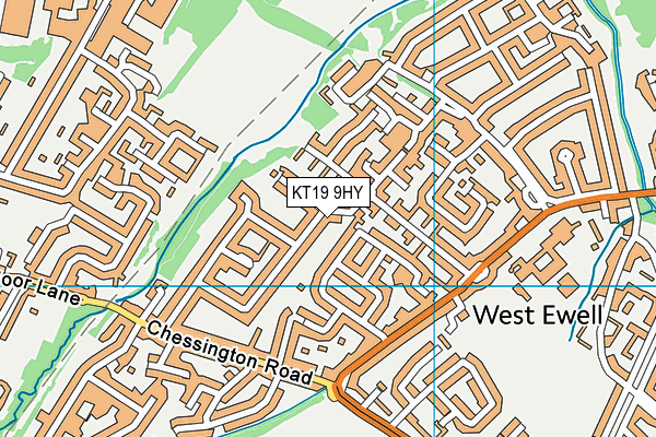 KT19 9HY map - OS VectorMap District (Ordnance Survey) KT19 9HY map - OS VectorMap District (Ordnance Survey)