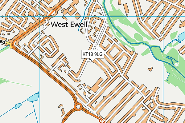 KT19 9LG map - OS VectorMap District (Ordnance Survey) KT19 9LG map - OS VectorMap District (Ordnance Survey)