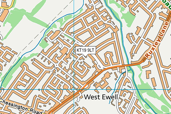KT19 9LT map - OS VectorMap District (Ordnance Survey) KT19 9LT map - OS VectorMap District (Ordnance Survey)