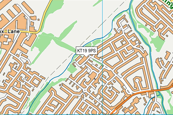 KT19 9PS map - OS VectorMap District (Ordnance Survey) KT19 9PS map - OS VectorMap District (Ordnance Survey)