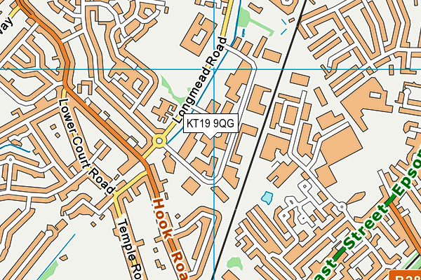 KT19 9QG map - OS VectorMap District (Ordnance Survey) KT19 9QG map - OS VectorMap District (Ordnance Survey)