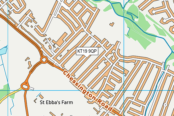 KT19 9QP map - OS VectorMap District (Ordnance Survey) KT19 9QP map - OS VectorMap District (Ordnance Survey)