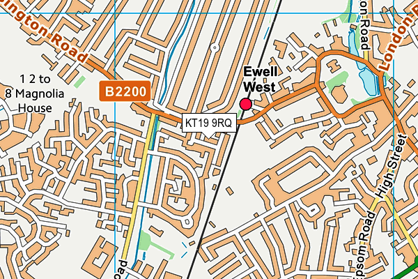 KT19 9RQ map - OS VectorMap District (Ordnance Survey) KT19 9RQ map - OS VectorMap District (Ordnance Survey)