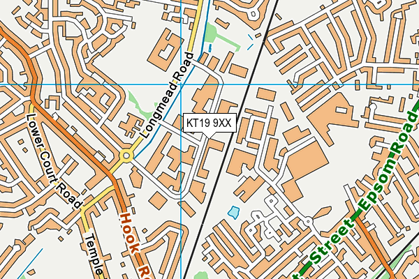 KT19 9XX map - OS VectorMap District (Ordnance Survey) KT19 9XX map - OS VectorMap District (Ordnance Survey)