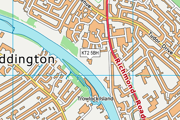 KT2 5BH map - OS VectorMap District (Ordnance Survey) KT2 5BH map - OS VectorMap District (Ordnance Survey)