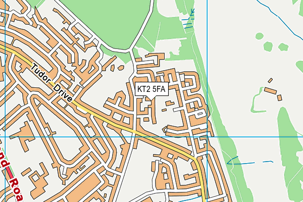 KT2 5FA map - OS VectorMap District (Ordnance Survey) KT2 5FA map - OS VectorMap District (Ordnance Survey)