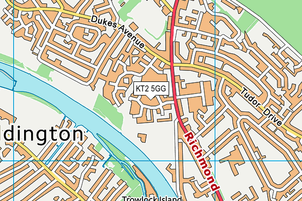 KT2 5GG map - OS VectorMap District (Ordnance Survey) KT2 5GG map - OS VectorMap District (Ordnance Survey)