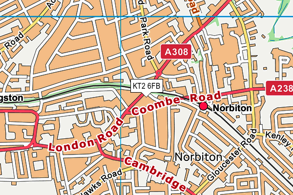 KT2 6FB map - OS VectorMap District (Ordnance Survey) KT2 6FB map - OS VectorMap District (Ordnance Survey)