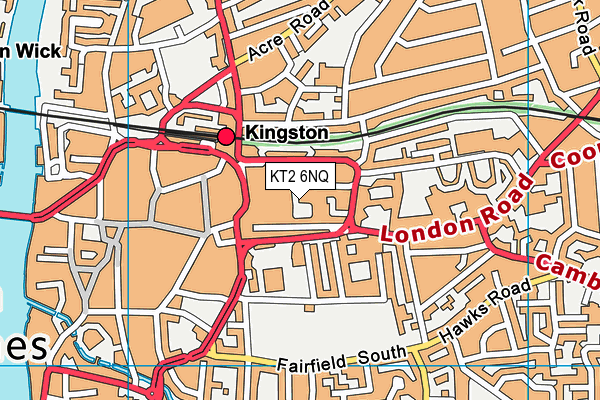 KT2 6NQ map - OS VectorMap District (Ordnance Survey) KT2 6NQ map - OS VectorMap District (Ordnance Survey)