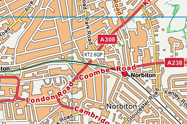 KT2 6QP map - OS VectorMap District (Ordnance Survey) KT2 6QP map - OS VectorMap District (Ordnance Survey)