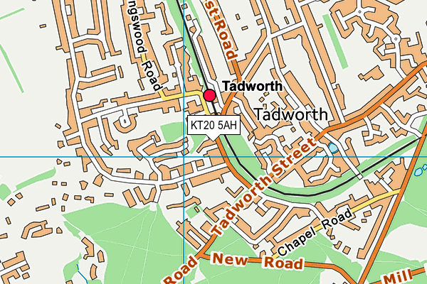 KT20 5AH map - OS VectorMap District (Ordnance Survey) KT20 5AH map - OS VectorMap District (Ordnance Survey)