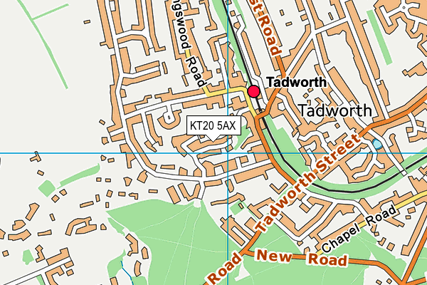 KT20 5AX map - OS VectorMap District (Ordnance Survey) KT20 5AX map - OS VectorMap District (Ordnance Survey)