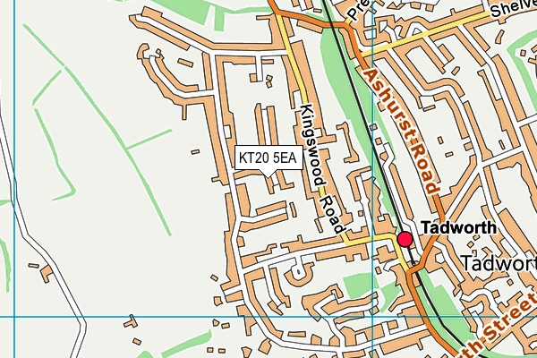 KT20 5EA map - OS VectorMap District (Ordnance Survey) KT20 5EA map - OS VectorMap District (Ordnance Survey)