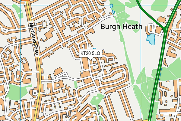 KT20 5LQ map - OS VectorMap District (Ordnance Survey) KT20 5LQ map - OS VectorMap District (Ordnance Survey)