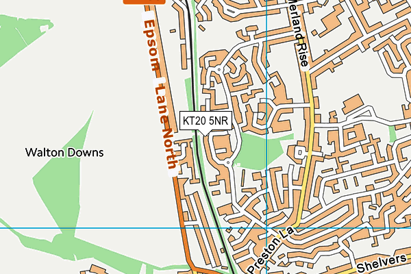 KT20 5NR map - OS VectorMap District (Ordnance Survey) KT20 5NR map - OS VectorMap District (Ordnance Survey)
