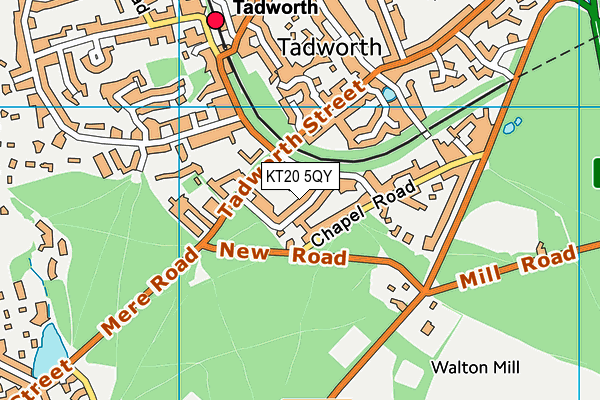 KT20 5QY map - OS VectorMap District (Ordnance Survey) KT20 5QY map - OS VectorMap District (Ordnance Survey)