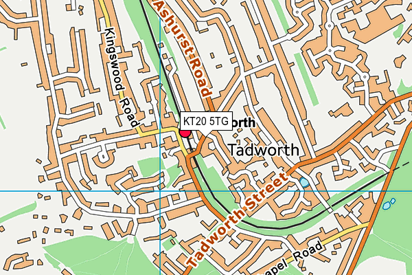KT20 5TG map - OS VectorMap District (Ordnance Survey) KT20 5TG map - OS VectorMap District (Ordnance Survey)