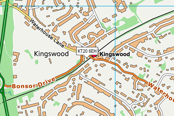 KT20 6EH map - OS VectorMap District (Ordnance Survey) KT20 6EH map - OS VectorMap District (Ordnance Survey)