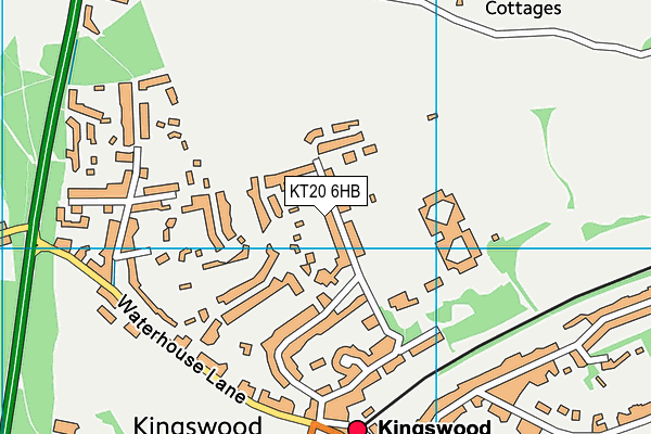 KT20 6HB map - OS VectorMap District (Ordnance Survey) KT20 6HB map - OS VectorMap District (Ordnance Survey)