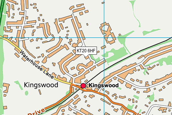 KT20 6HF map - OS VectorMap District (Ordnance Survey) KT20 6HF map - OS VectorMap District (Ordnance Survey)