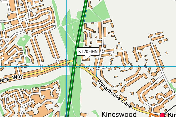 KT20 6HN map - OS VectorMap District (Ordnance Survey) KT20 6HN map - OS VectorMap District (Ordnance Survey)
