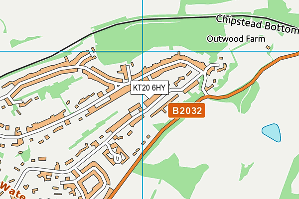 KT20 6HY map - OS VectorMap District (Ordnance Survey) KT20 6HY map - OS VectorMap District (Ordnance Survey)