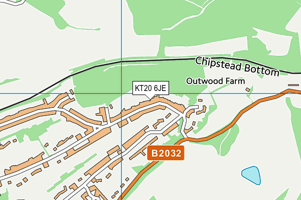 KT20 6JE map - OS VectorMap District (Ordnance Survey) KT20 6JE map - OS VectorMap District (Ordnance Survey)
