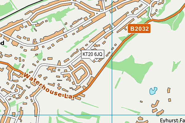 KT20 6JQ map - OS VectorMap District (Ordnance Survey) KT20 6JQ map - OS VectorMap District (Ordnance Survey)