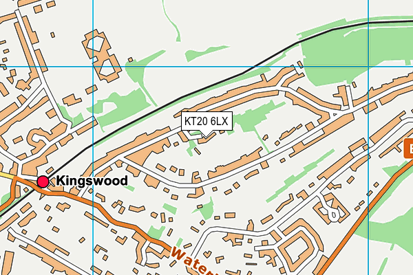 KT20 6LX map - OS VectorMap District (Ordnance Survey) KT20 6LX map - OS VectorMap District (Ordnance Survey)