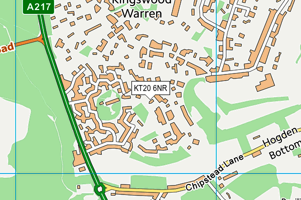 KT20 6NR map - OS VectorMap District (Ordnance Survey) KT20 6NR map - OS VectorMap District (Ordnance Survey)