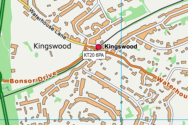 KT20 6PA map - OS VectorMap District (Ordnance Survey) KT20 6PA map - OS VectorMap District (Ordnance Survey)