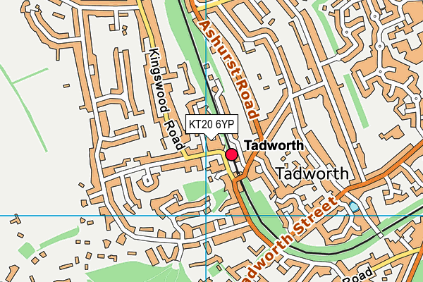 KT20 6YP map - OS VectorMap District (Ordnance Survey) KT20 6YP map - OS VectorMap District (Ordnance Survey)