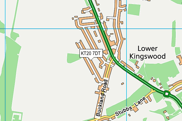 KT20 7DT map - OS VectorMap District (Ordnance Survey) KT20 7DT map - OS VectorMap District (Ordnance Survey)