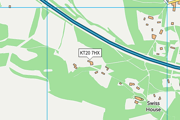 KT20 7HX map - OS VectorMap District (Ordnance Survey) KT20 7HX map - OS VectorMap District (Ordnance Survey)