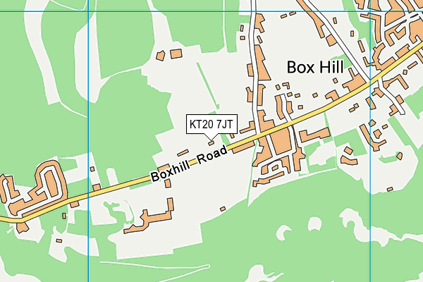 KT20 7JT map - OS VectorMap District (Ordnance Survey) KT20 7JT map - OS VectorMap District (Ordnance Survey)